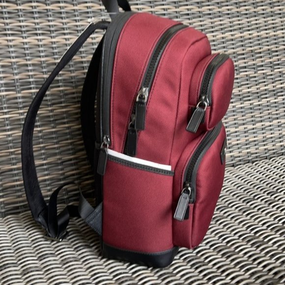Michael Kors Kent Sport Utility Backpack Merlot - Picture 6 of 16
